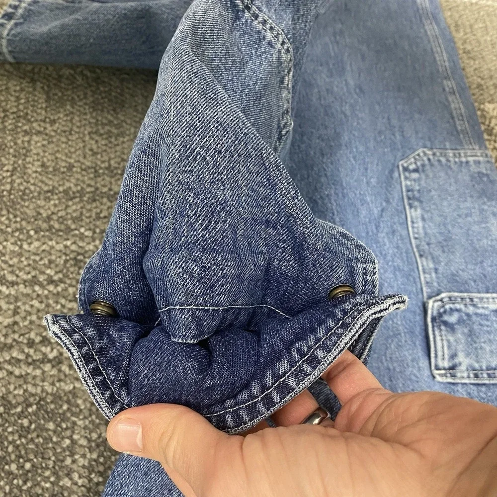 Levis Silvertab Jeans Mens 32x34 Blue Low Loose Baggy Wide Denim Pants